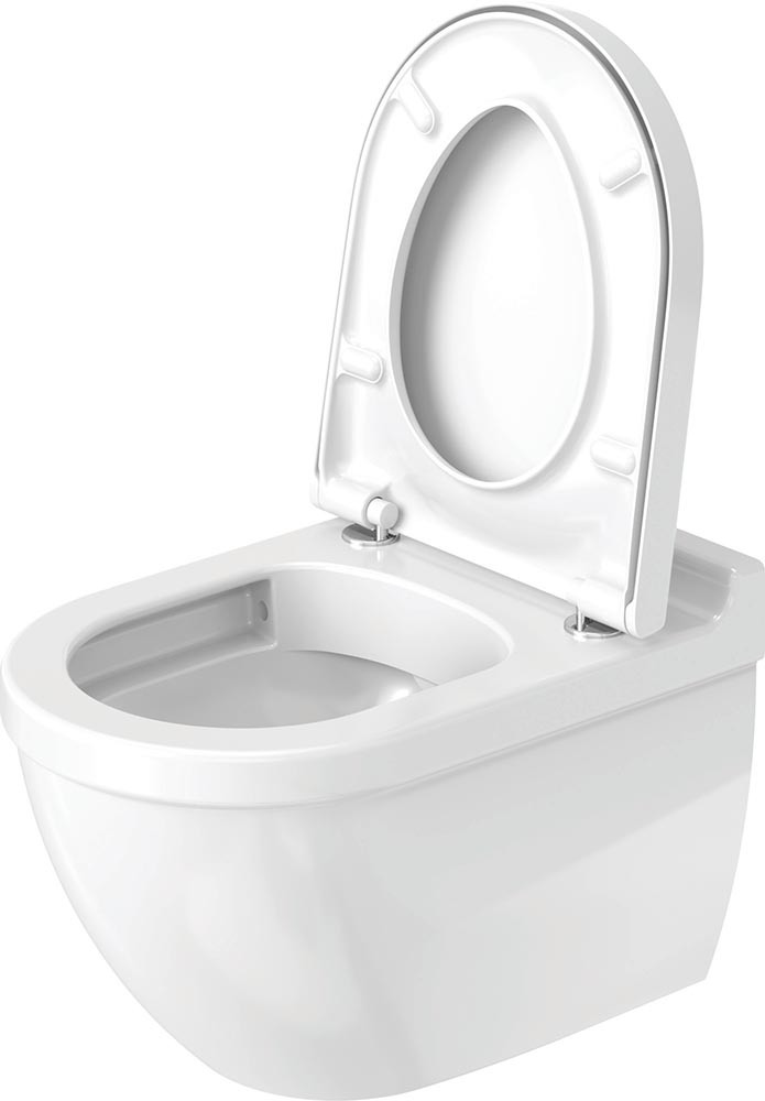 Vas WC Duravit 2527090000, Starck 3, montaj suspendat, tip clatire jet de apa, tip evacuare orizontala, alb [10]