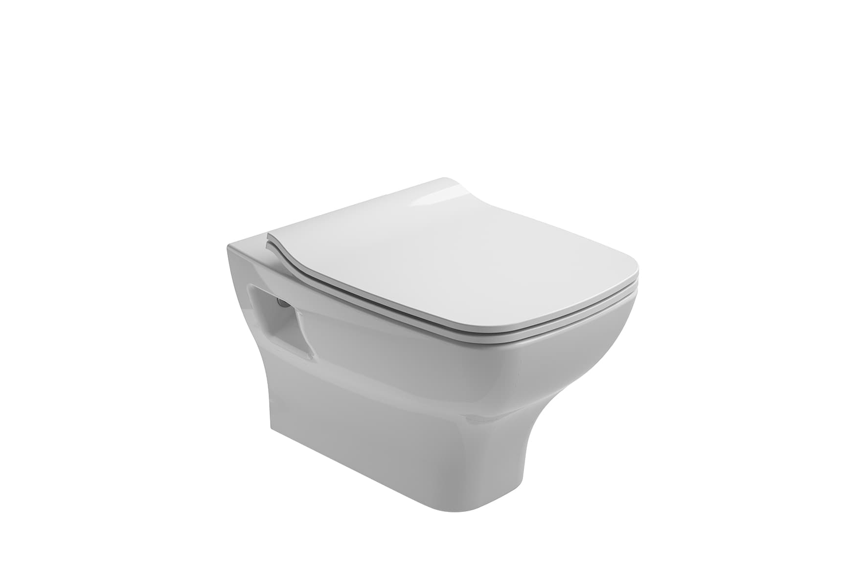 Gala  Wc gala street square, suspendat, rimless, fara capac, alb, 0527201