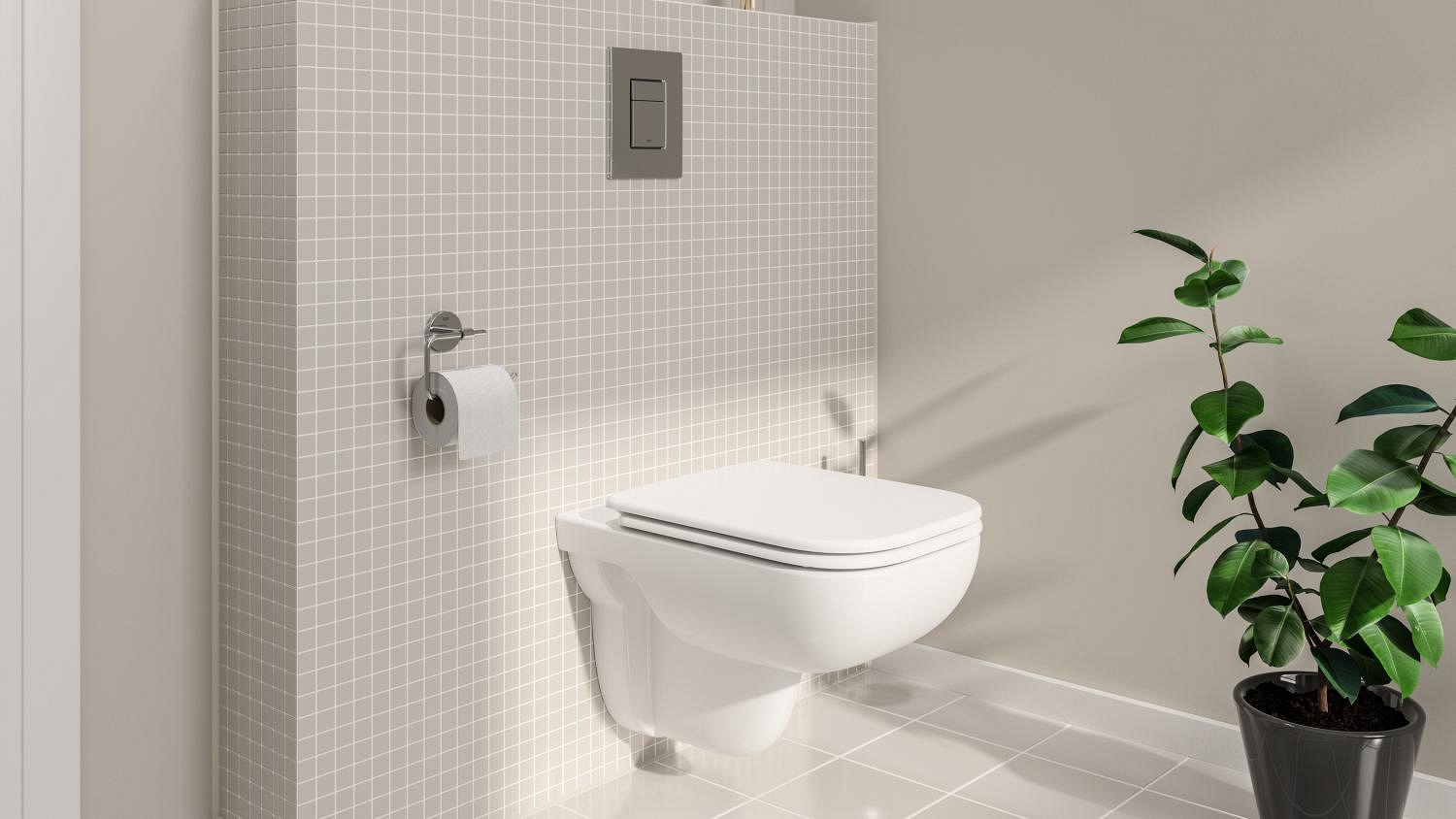 WC Grohe BauEdge, suspendat, Rimless, alb, 39809000…