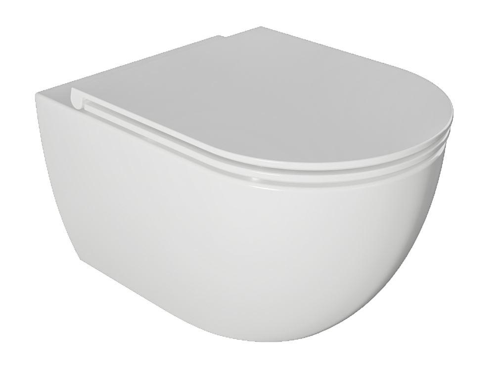 Kielle  Wc kielle oudee, suspendat, rimless, capac softclose, alb, 30102001
