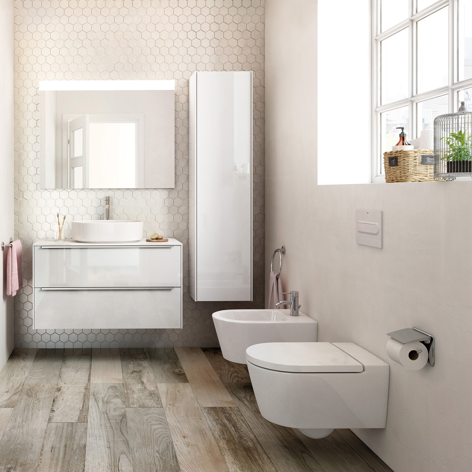 Vas WC Roca A346527000, Inspira, montaj suspendat, tip clatire jet de apa, tip evacuare orizontala, alb [6]