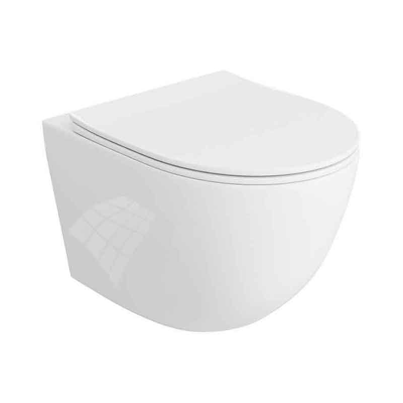 Spectrum Wc spectrum sierra, suspendat, rimless, capac softclose, mat, alb, 56752