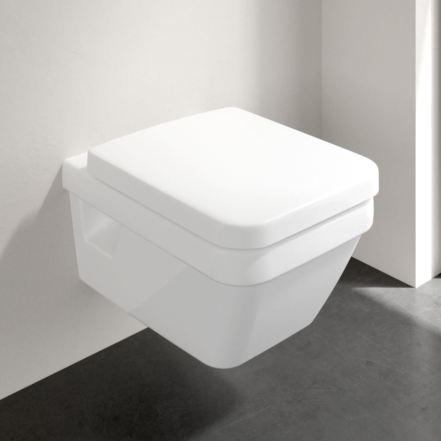 Villeroy and Boch Wc villeroy & boch architectura, suspendat, directflush, capac softclose, alb, 5685hr01