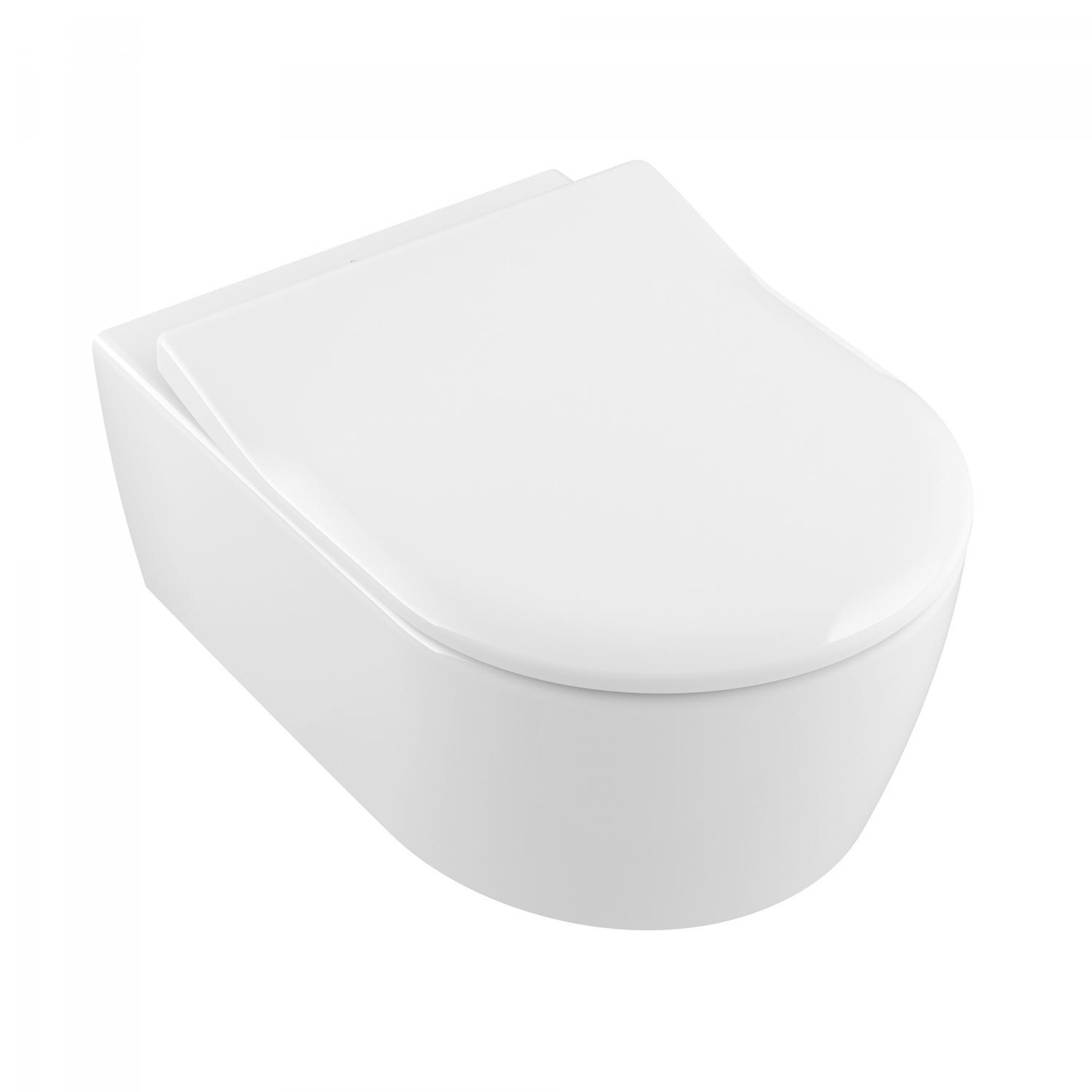 Villeroy and Boch Wc villeroy & boch avento, suspendat, directflush, capac softclose, alb, 5656rs01