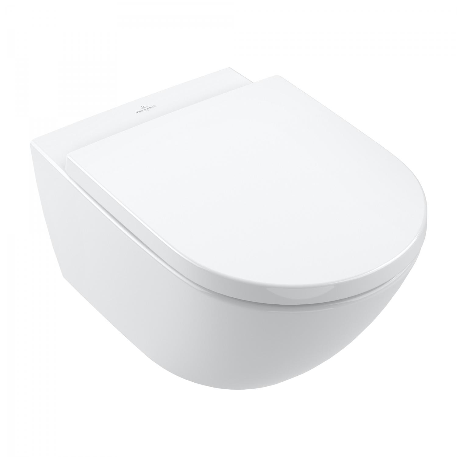Villeroy and Boch Wc villeroy & boch subway 3, suspendat, twistflush, capac softclose, alb, 4670ts01