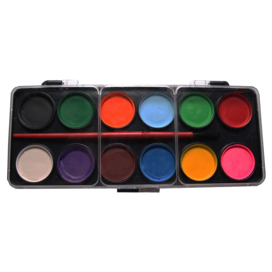 Acuarele Guase Tempera Si Pensule Acuarele 12 Culori Cu Pe