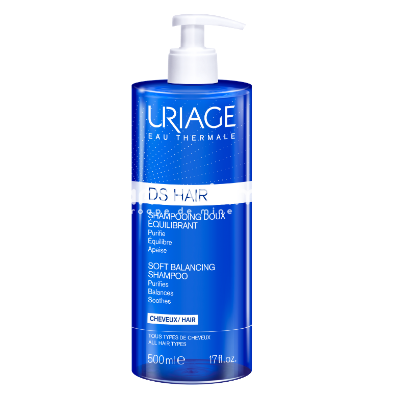 Îngrijire păr - Uriage DS HAIR sampon antimatreata delicat reechilibrant, 500ml, farmaciamea.ro