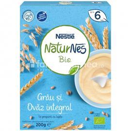Cereale - Nestle NaturNes Bio  Cereale grau si ovaz integral, de la 6 luni, 250 g, farmaciamea.ro