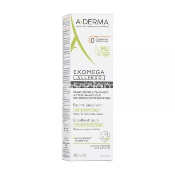 Dermatocosmetice - A-Derma Exomega Control Allergo Balsam Emolient, 40ml, farmaciamea.ro