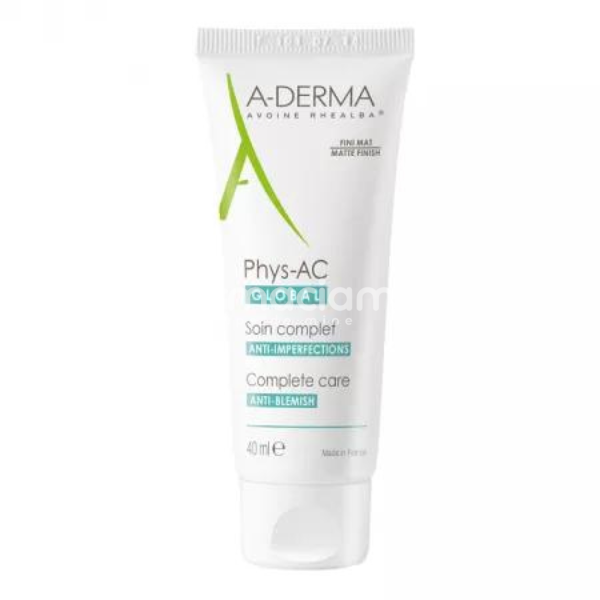 Îngrijire ten - A-derma Phys-AC Global Crema pentru ten cu tendinta acneica, 40 ml, farmaciamea.ro