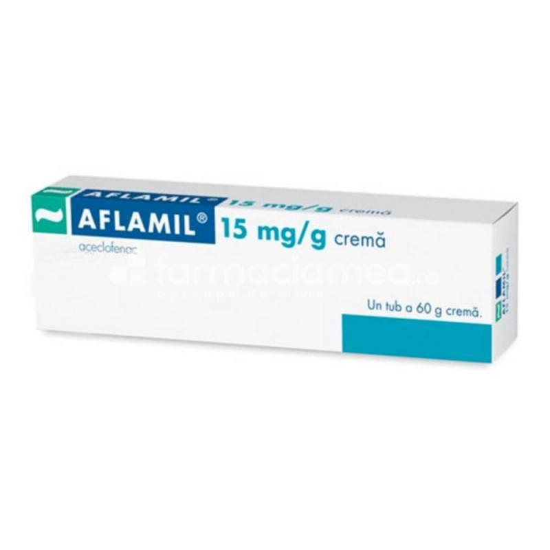 Durere OTC - Aflamil 15mg/g crema, antiinflamator, 60g, Gedeon Richter, farmaciamea.ro