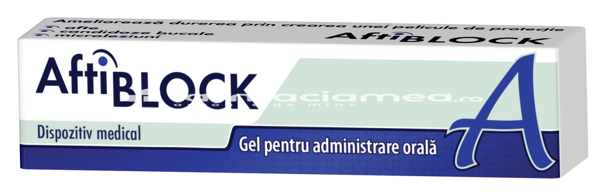 Afecțiuni ale  cavității bucale - Aftiblock gel, pentru afte bucale, 8 g, Zdrovit, farmaciamea.ro