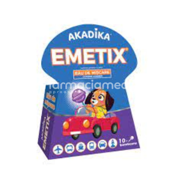 Antiemetice - Akadika Emetix, rau de miscare, 10 bucati, Fiterman, farmaciamea.ro