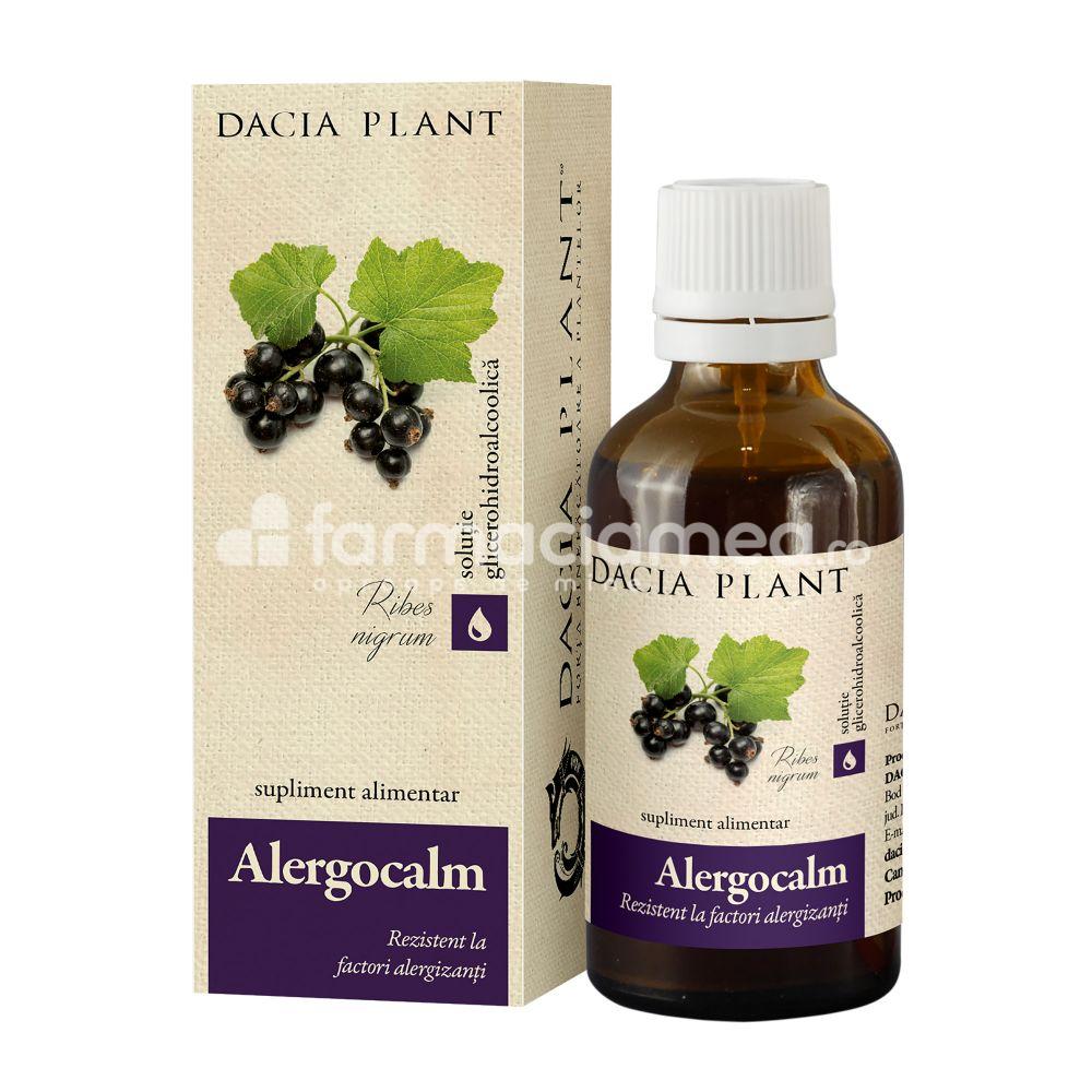 Suplimente naturiste - Alergocalm tinctura, indicat in alergi, de la 3 ani, 50ml, Dacia Plant, farmaciamea.ro