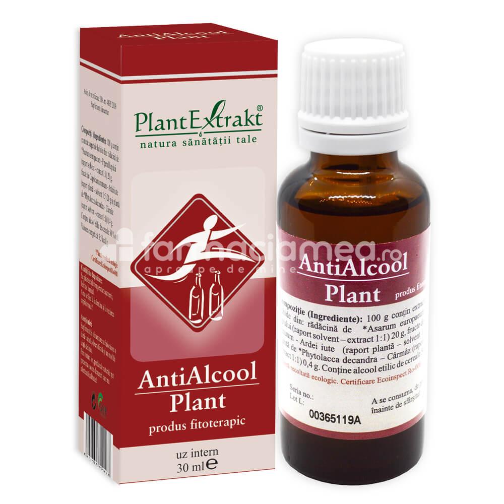 Fitoterapice - Antialcool Plant, flacon 30 ml, PlantExtrakt, farmaciamea.ro