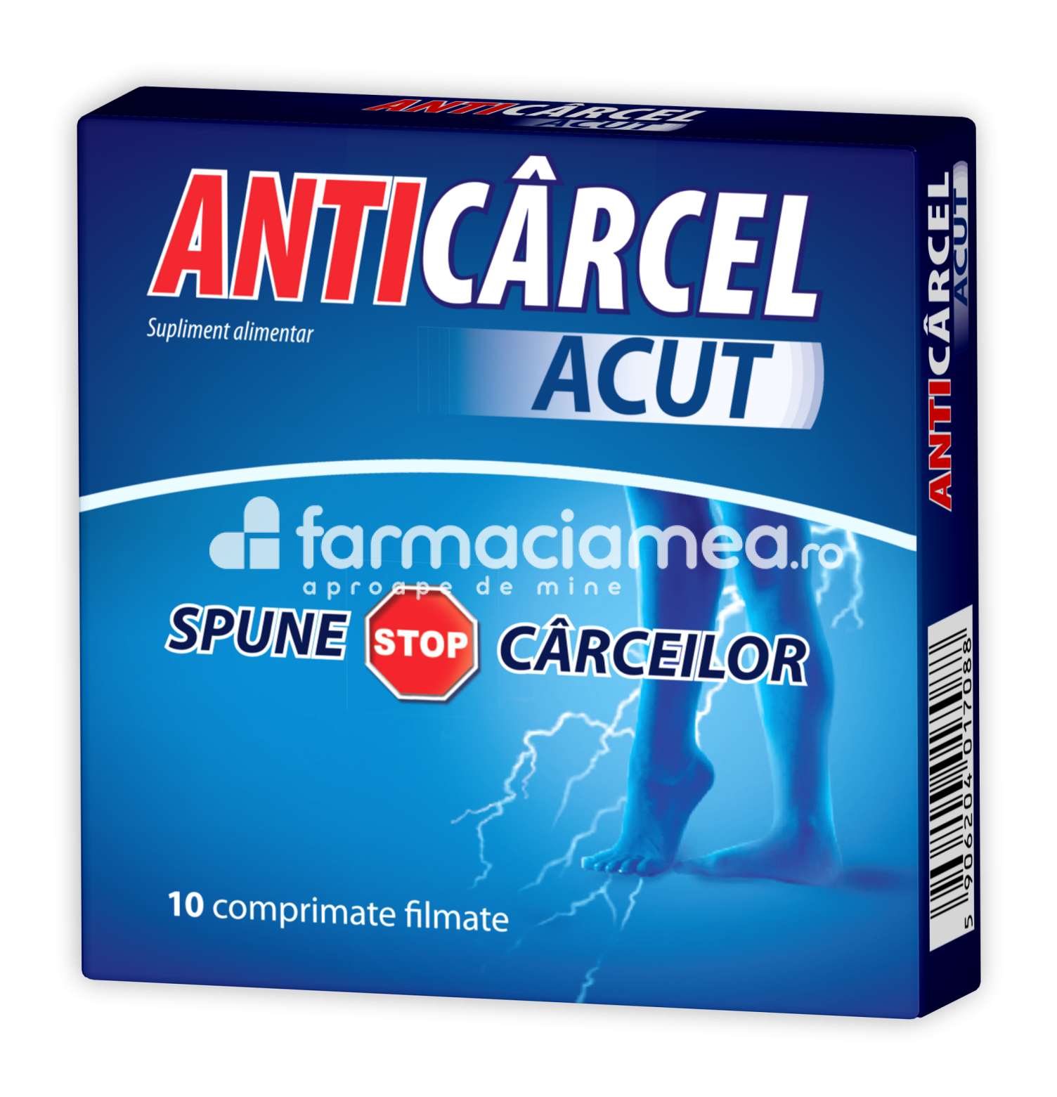Anticârcel - Anticarcel ACUT combate crampele musculare, 10 comprimate, Zdrovit, farmaciamea.ro