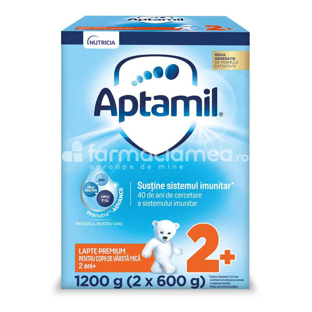 Lapte praf - Aptamil 2+ lapte praf, de la 24 luni, 1200 g, farmaciamea.ro
