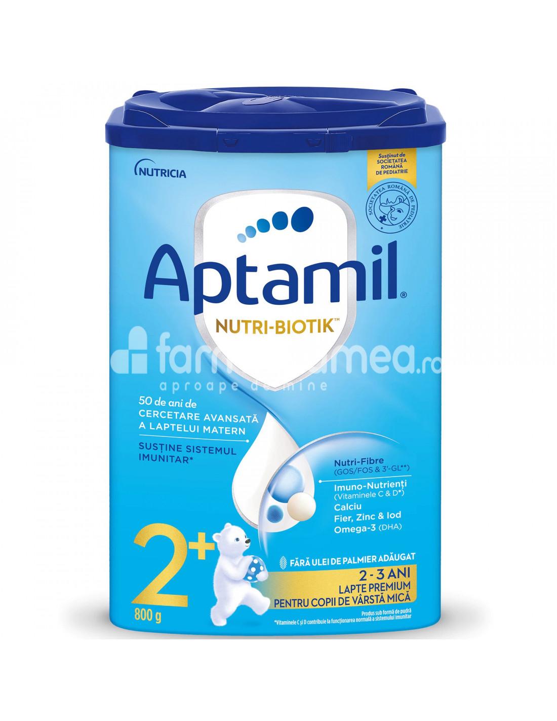 Lapte praf - APTAMIL Junior 2+ Nutri Biotik, 800g, Nutricia, farmaciamea.ro