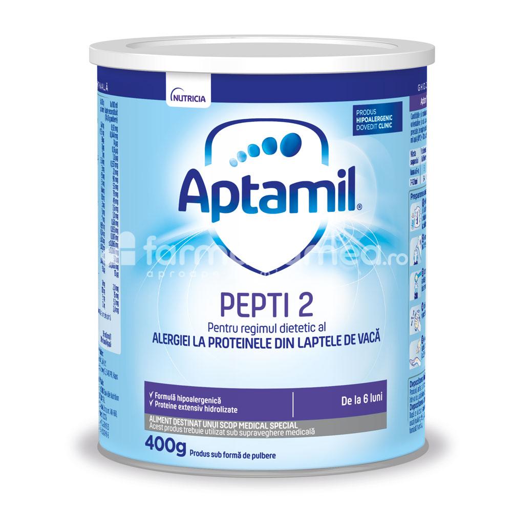 Lapte praf - Aptamil Pepti 2 lapte praf, de la 6 luni, 400 g, farmaciamea.ro