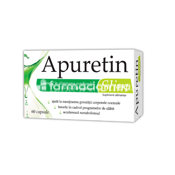 Slăbire - Apuretin Slim, 60 capsule, Zdrovit, farmaciamea.ro