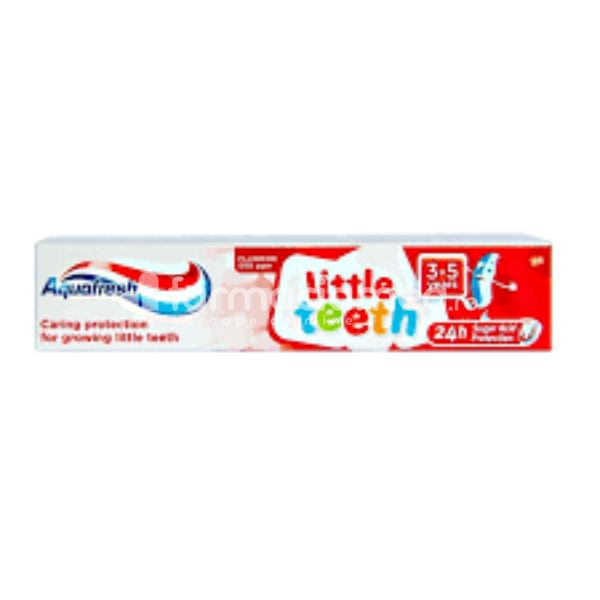 Pastă dinţi copii - Aquafresh Pastă dinți Little Teeth 3 - 5 ani, 50 ml, GlaxoSmithKline, farmaciamea.ro