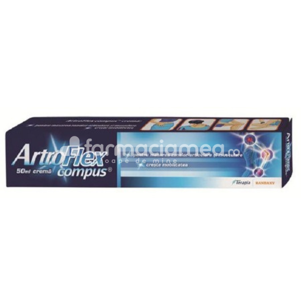 Suplimente articulații - Artroflex Compus crema, 50 ml, Terapia, farmaciamea.ro