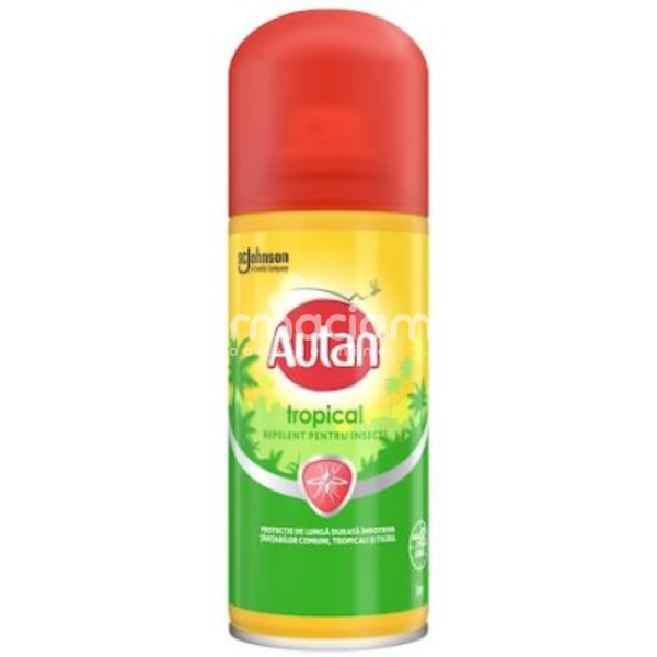 Anti-insecte - AUTAN Tropical spray impotriva tantarilor, 100ml, farmaciamea.ro