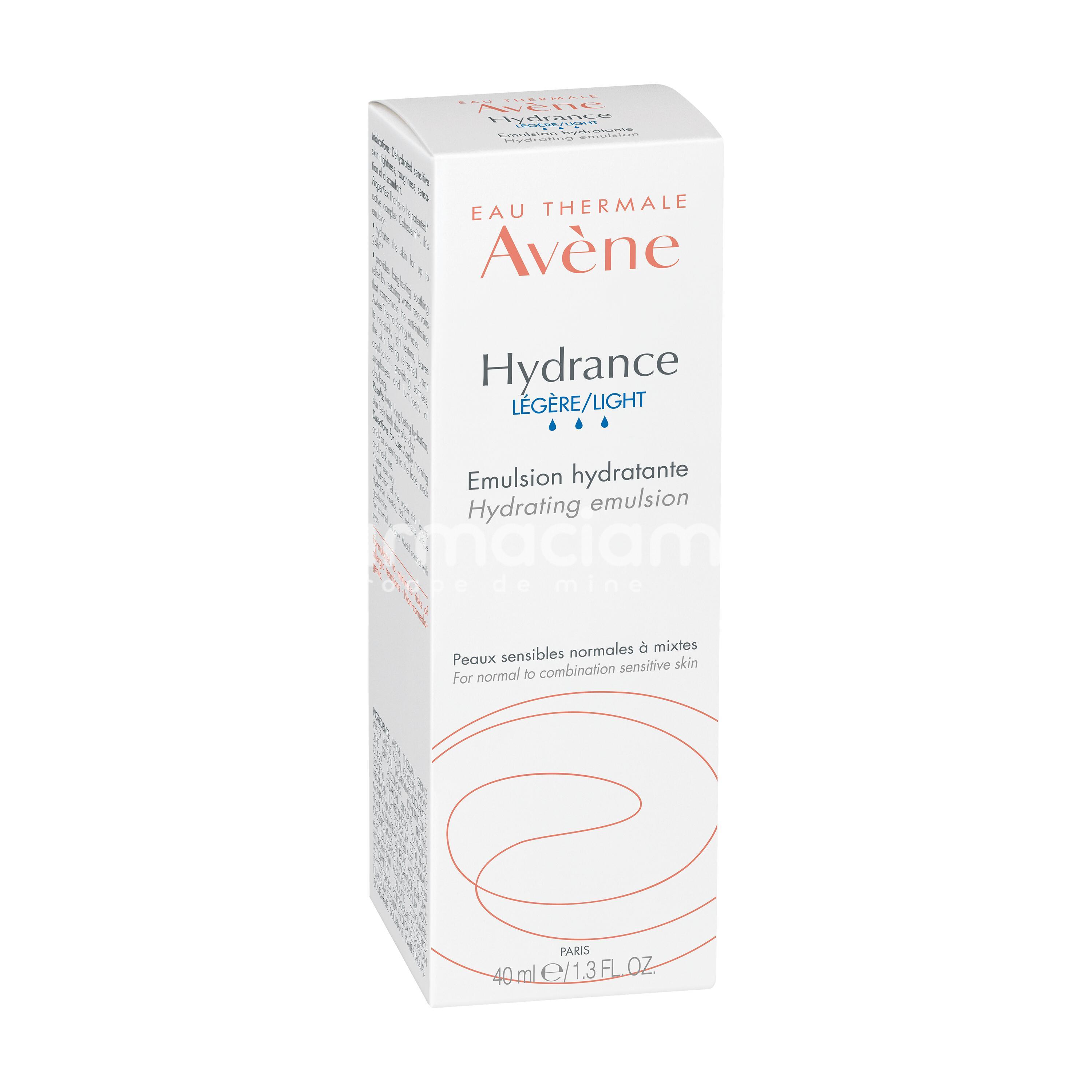 Îngrijire ten - Avene Hydrance Legere Emulsie hidratanta, 40 ml, farmaciamea.ro
