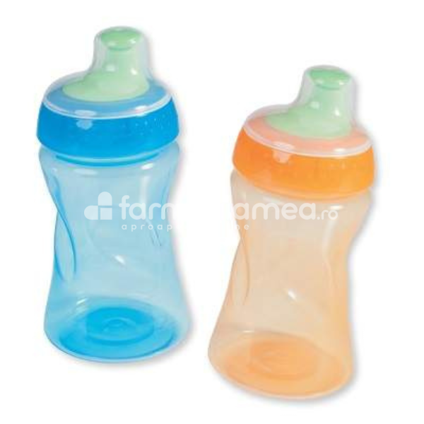 Biberoane și cănițe - Pahar cu inchidere fara BPA Sportiv, +3 ani, 1 bucata, Baby Nova 34116, farmaciamea.ro