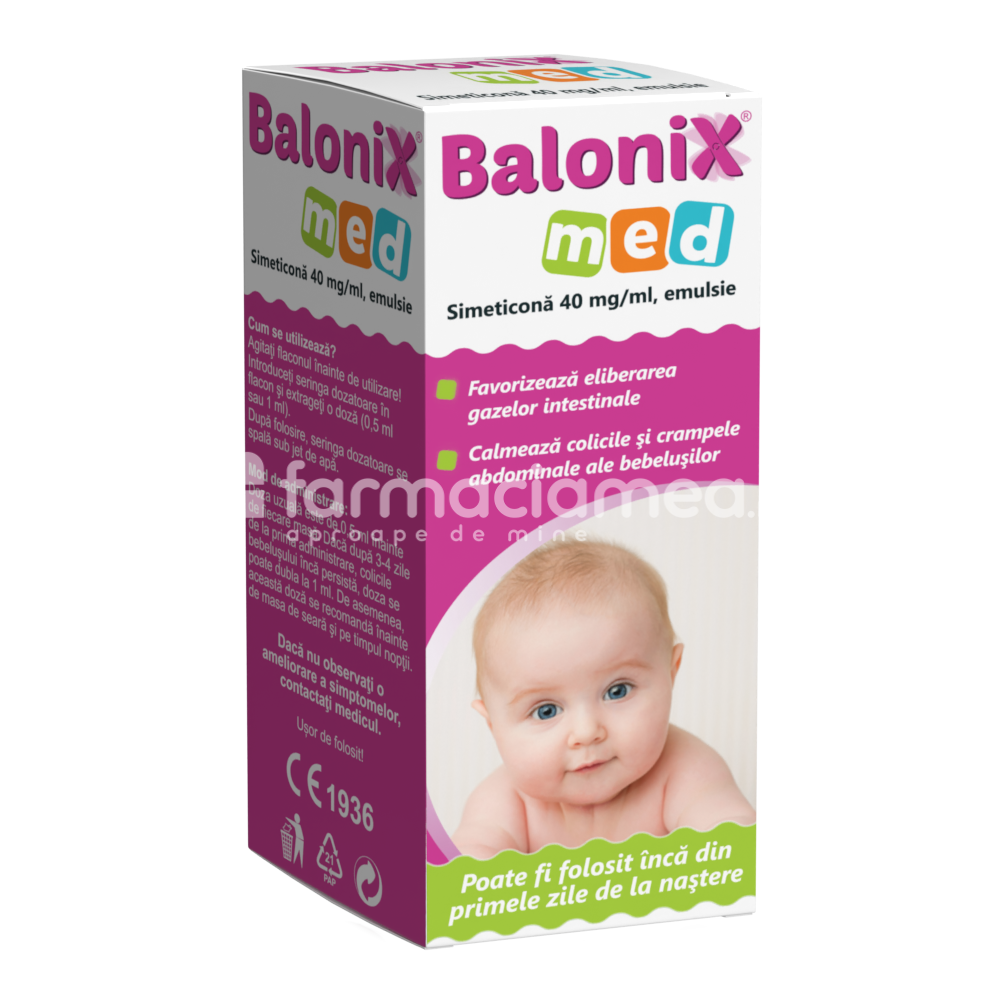 Suplimente alimentare copii - Balonix Med emulsie, flacon 50 ml, Fiterman Pharma, farmaciamea.ro