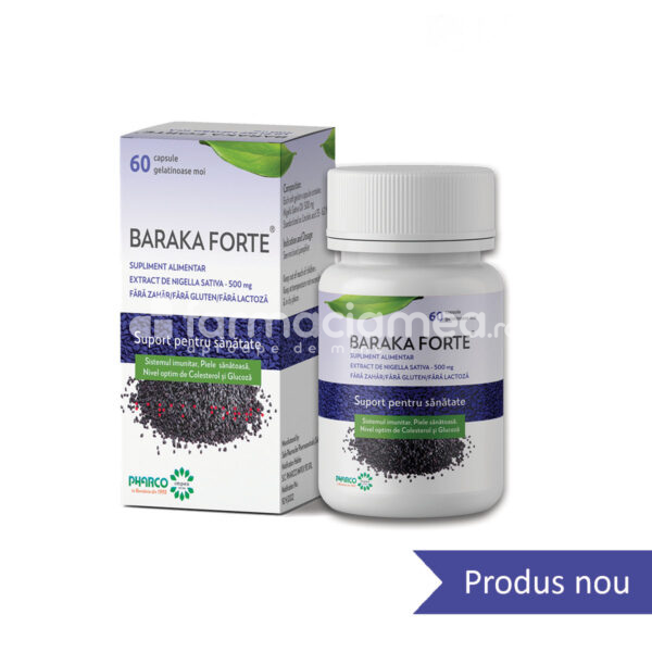 Imunitate - Baraka Forte 500mg, 60 capsule moi Pharco, farmaciamea.ro