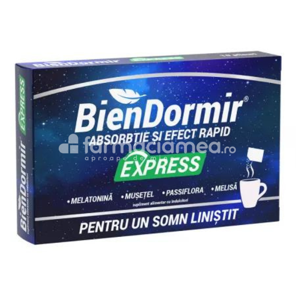 Afecțiuni ale sistemului nervos - Bien Dormir Express, 10 plicuri, Fiterman, farmaciamea.ro