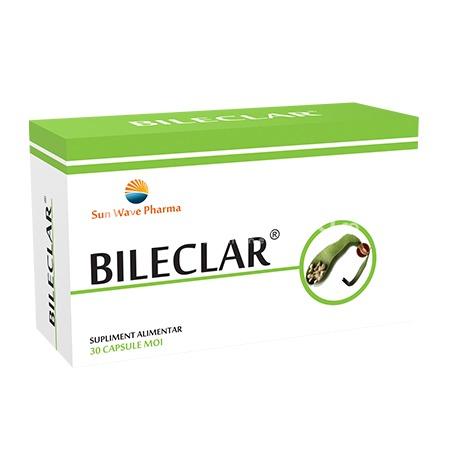 Terapie biliară și hepatică - Bileclar, 30 capsule moi, Sun Wave Pharma, farmaciamea.ro
