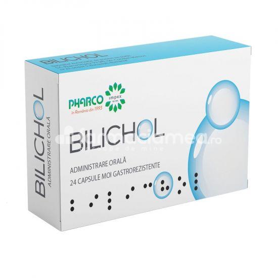 Terapie biliară și hepatică OTC - Bilichol x 24 capsule, farmaciamea.ro