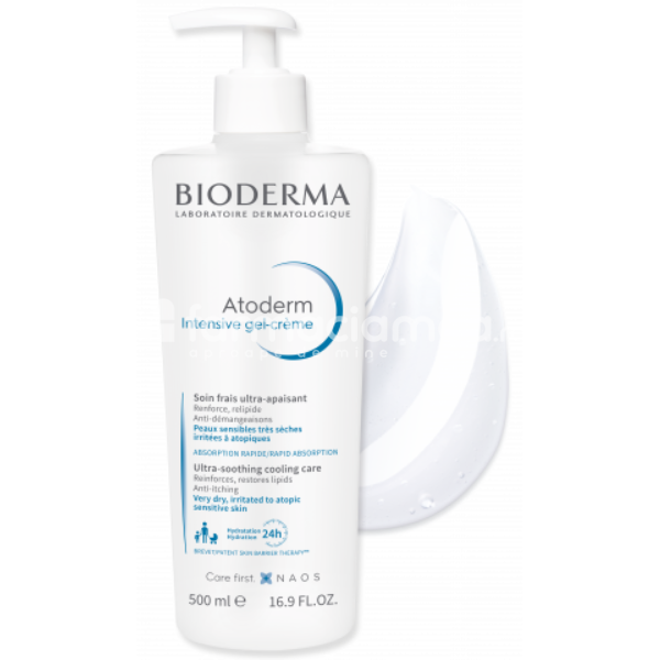 Îngrijire ten - BIODERMA Atoderm Intensiv gel crema, 500ml, farmaciamea.ro