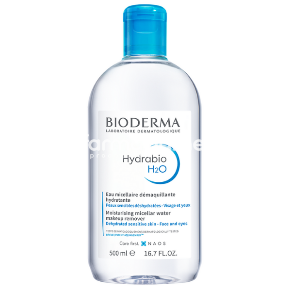 Îngrijire ten - Bioderma Hydrabio Apa micelara, curata si indeparteaza machiajul, 500 ml, farmaciamea.ro
