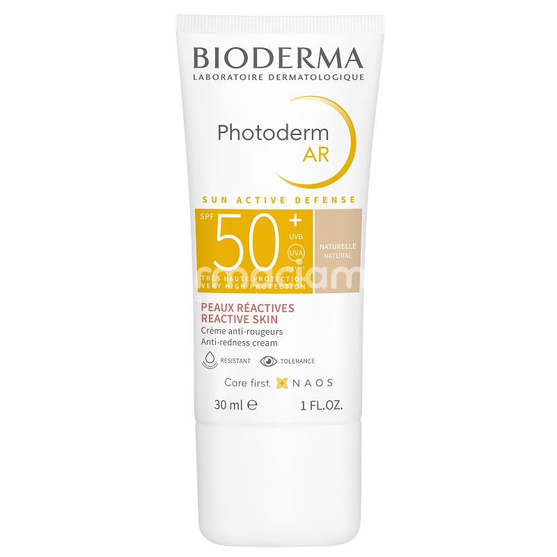 Protecție solară - Bioderma Photoderm AR Crema SPF 50+, 30ml, farmaciamea.ro