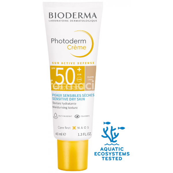 Protecție solară - Bioderma Photoderm Crema Colorata SPF 50+, 40ml, farmaciamea.ro