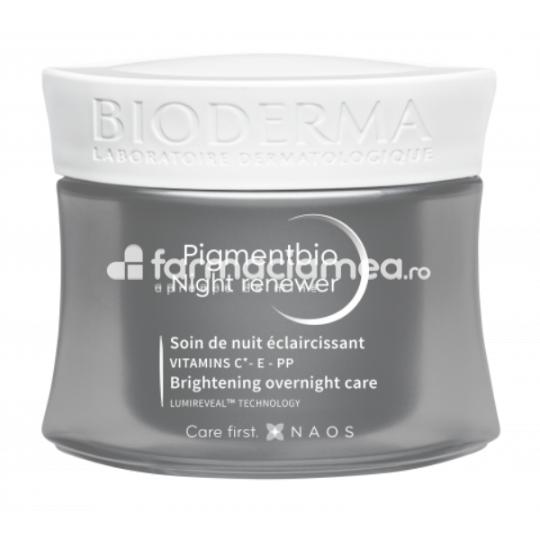 Îngrijire ten - Bioderma Pigmentbio Crema regeneratoare de noapte, 50ml, farmaciamea.ro