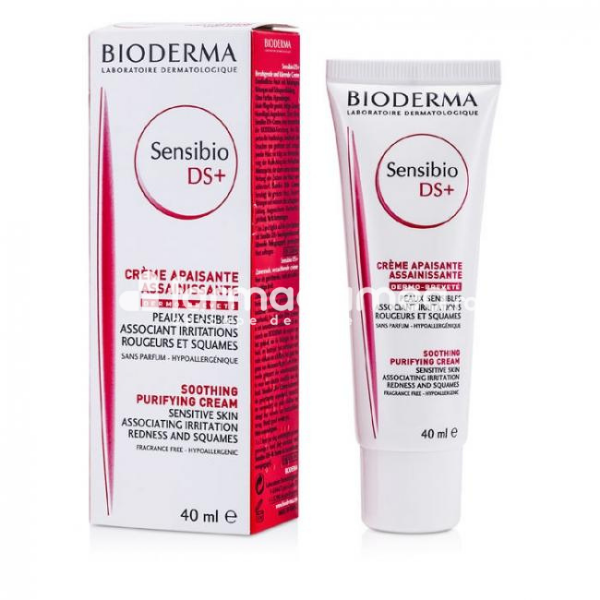 Îngrijire ten - Bioderma Sensibio DS+ Crema anti-roseata, 40ml, farmaciamea.ro