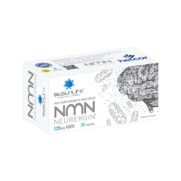 Afecțiuni ale sistemului nervos - BioSunLine Neurergin NMN, 30 capsule AC Helcor, farmaciamea.ro