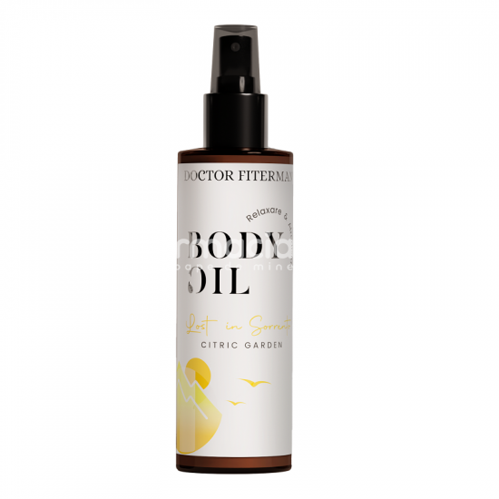 Îngrijire corp - BODY OIL Lost in Sorrento, cu efect afrodisiac si relaxant, pentru piele catifelata si luminoasa, 150 ml, Fiterman Pharma, farmaciamea.ro