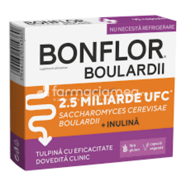 Probiotice - Bonflor Boulardii, probiotic, 10 capsule, Fiterman, farmaciamea.ro