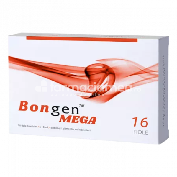 Suplimente articulații - Bongen Mega, 16 fiole, Naturpharma, farmaciamea.ro
