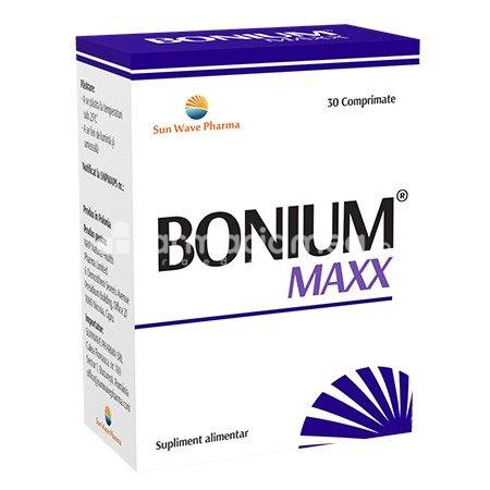 Minerale și vitamine - Bonium Maxx, 30 comprimate, Sun Wave Pharma, farmaciamea.ro