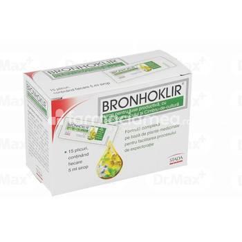 Tuse - Bronhoklir sirop tuse productiva x 15plicuri x 5ml, farmaciamea.ro