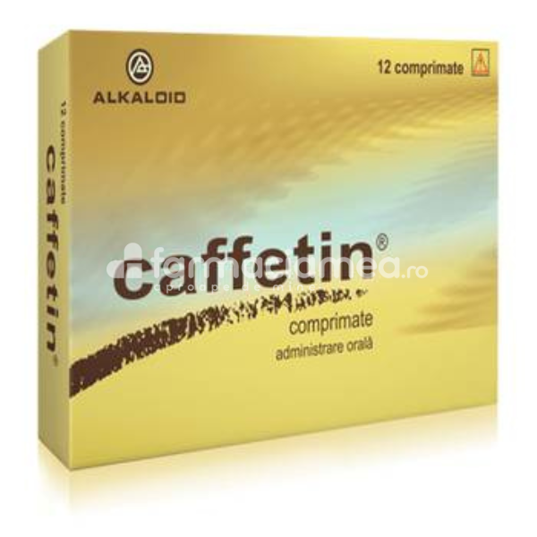 Durere OTC - Caffetin 12 comprimate, Alkaloid, farmaciamea.ro