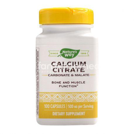 Minerale și vitamine - Calcium citrate complex pentru oase si muschi, 100 capsule, Secom, farmaciamea.ro
