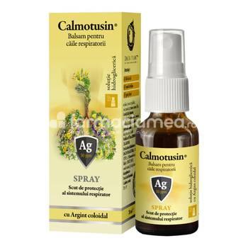 Suplimente naturiste - Calmotusin cu Argint coloidal spray x 20 ml, farmaciamea.ro