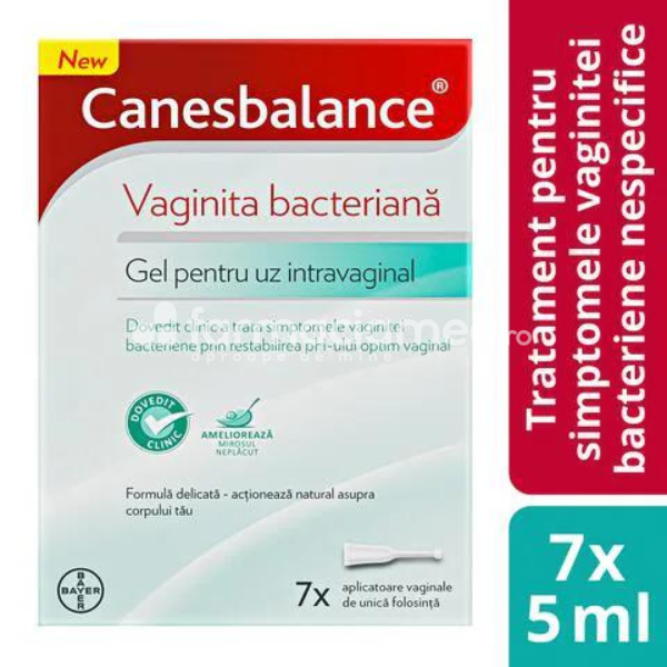 Igienă intimă - Canesbalance gel pentru uz vaginal, 7 aplicatoare x 5ml Bayer, farmaciamea.ro